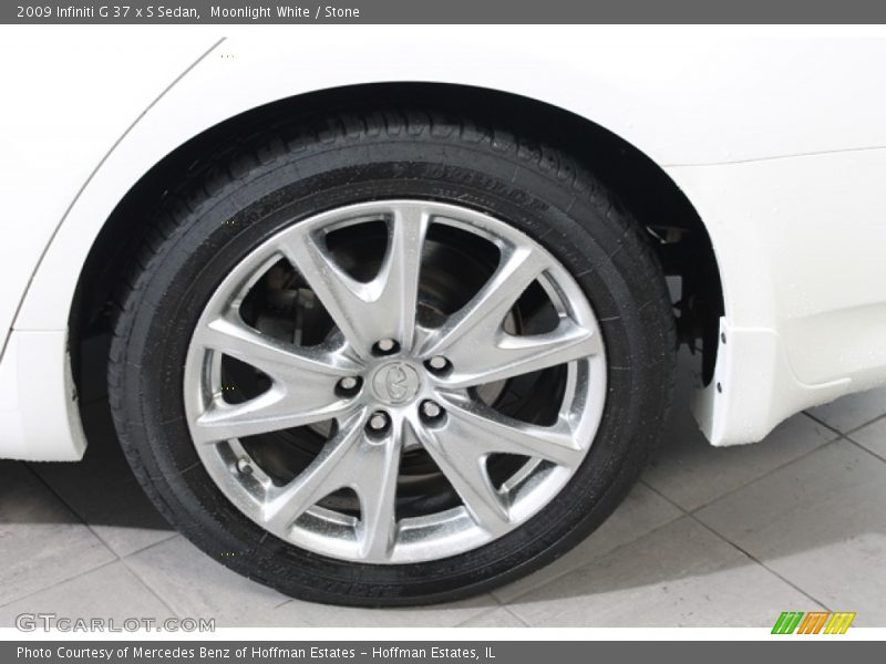 Moonlight White / Stone 2009 Infiniti G 37 x S Sedan