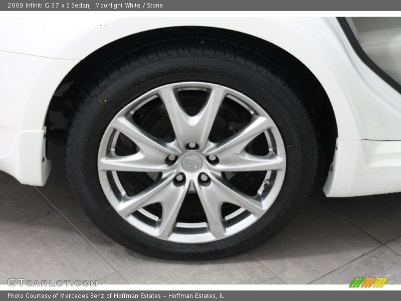 Moonlight White / Stone 2009 Infiniti G 37 x S Sedan