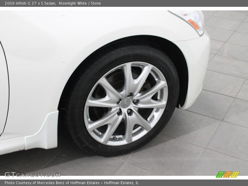 Moonlight White / Stone 2009 Infiniti G 37 x S Sedan