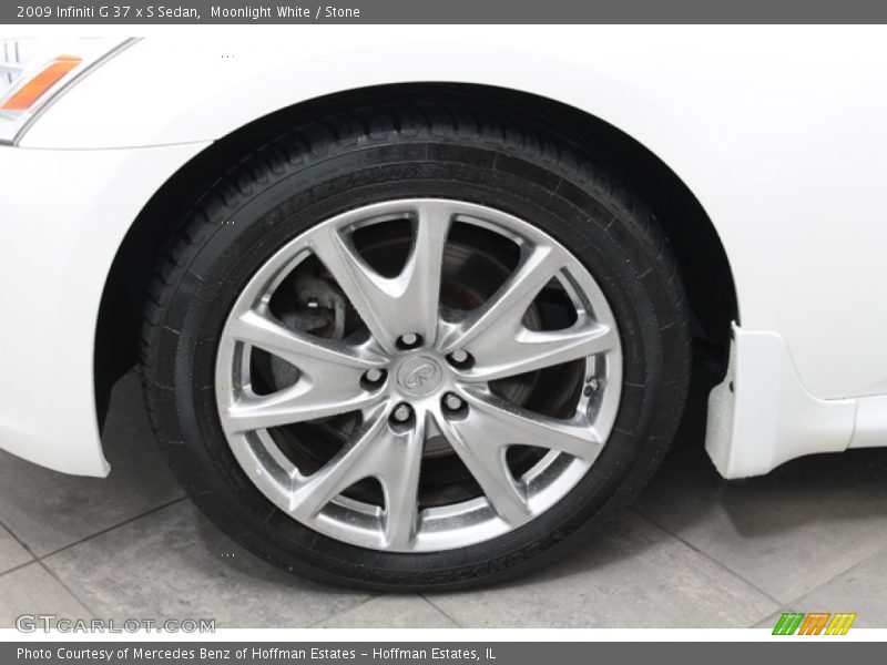 Moonlight White / Stone 2009 Infiniti G 37 x S Sedan