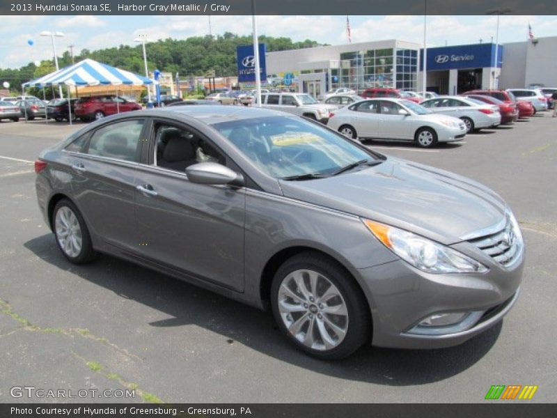 Harbor Gray Metallic / Gray 2013 Hyundai Sonata SE