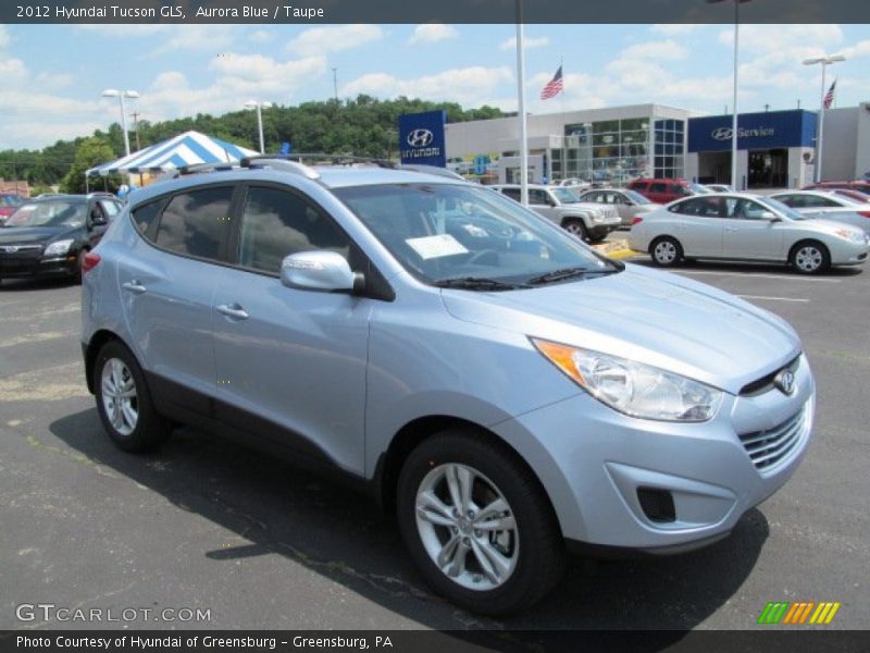 Aurora Blue / Taupe 2012 Hyundai Tucson GLS