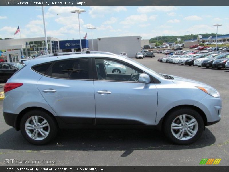 Aurora Blue / Taupe 2012 Hyundai Tucson GLS