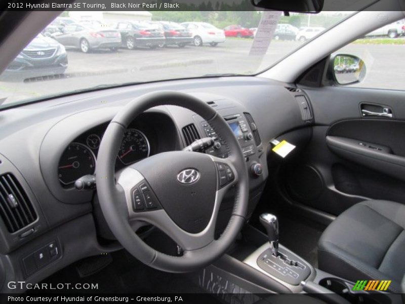 Black Noir Pearl / Black 2012 Hyundai Elantra SE Touring