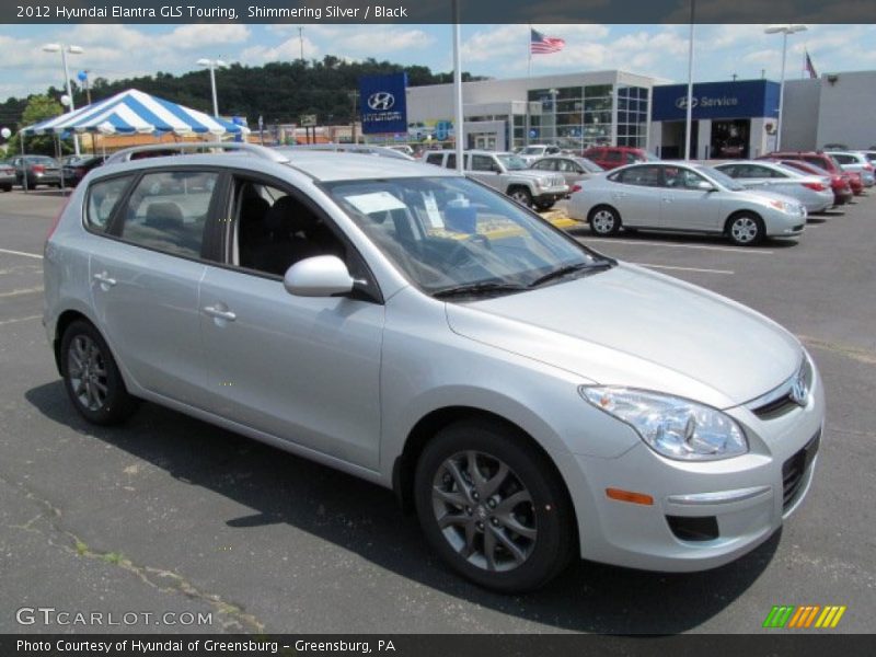 Shimmering Silver / Black 2012 Hyundai Elantra GLS Touring
