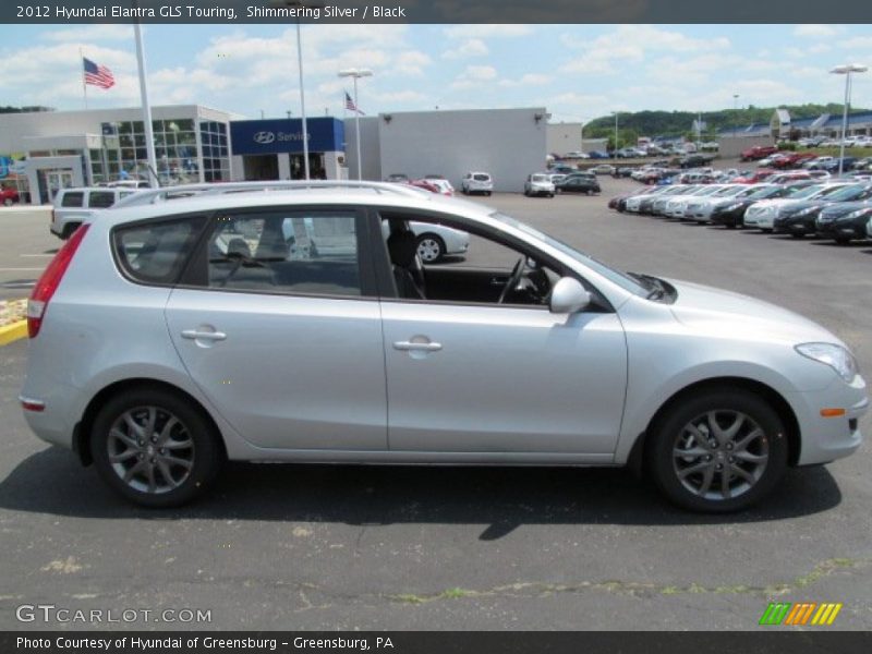 Shimmering Silver / Black 2012 Hyundai Elantra GLS Touring