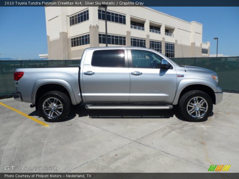 Silver Sky Metallic / Graphite Gray 2010 Toyota Tundra Platinum CrewMax 4x4