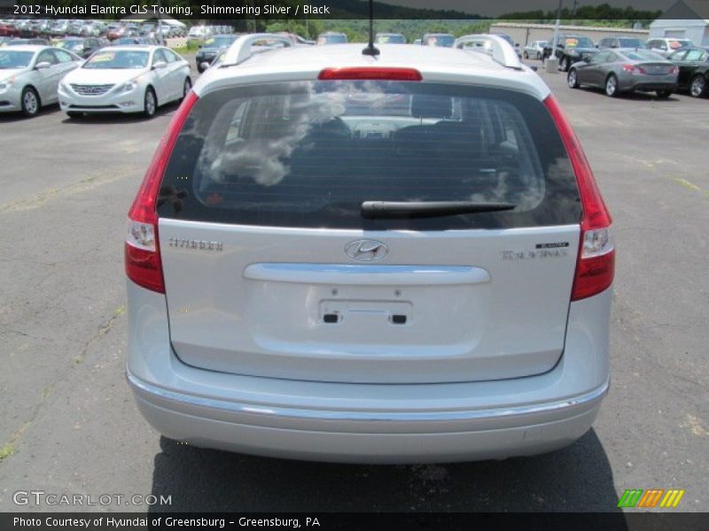Shimmering Silver / Black 2012 Hyundai Elantra GLS Touring