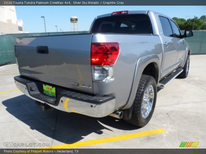 Silver Sky Metallic / Graphite Gray 2010 Toyota Tundra Platinum CrewMax 4x4