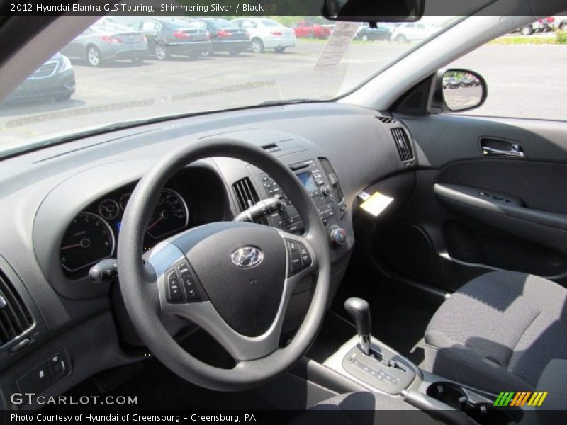 Shimmering Silver / Black 2012 Hyundai Elantra GLS Touring