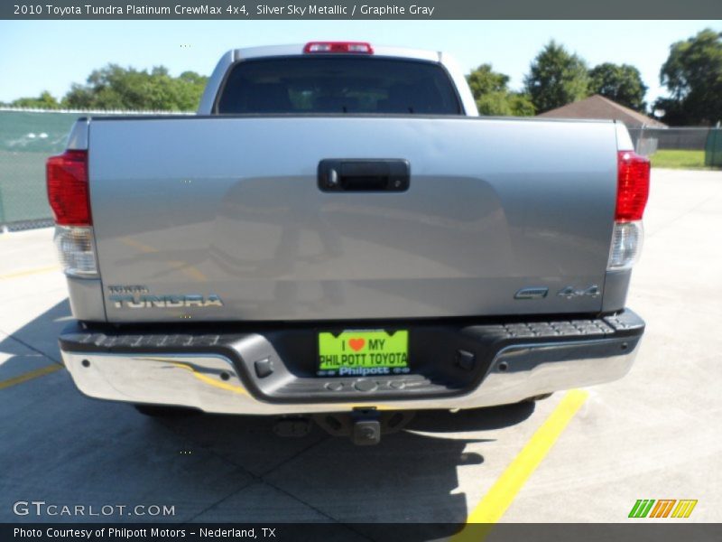 Silver Sky Metallic / Graphite Gray 2010 Toyota Tundra Platinum CrewMax 4x4