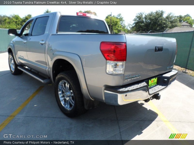 Silver Sky Metallic / Graphite Gray 2010 Toyota Tundra Platinum CrewMax 4x4