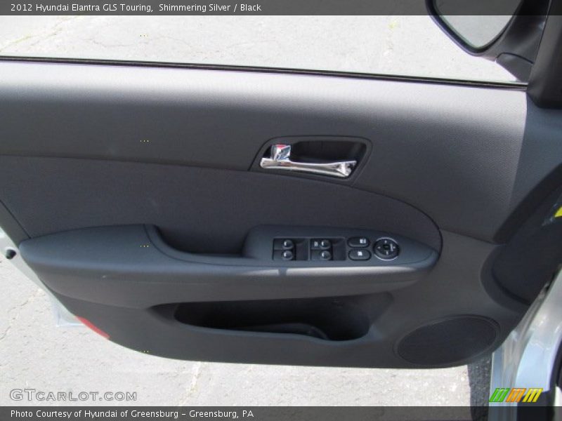 Shimmering Silver / Black 2012 Hyundai Elantra GLS Touring