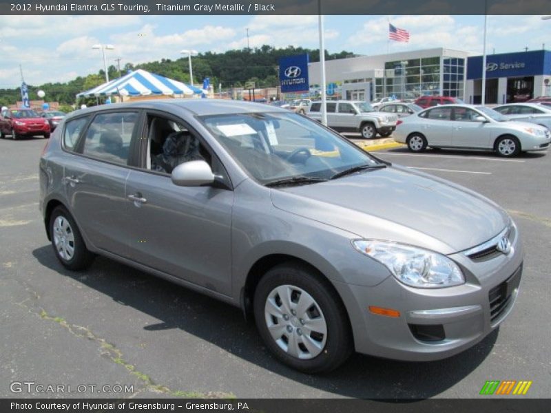 Titanium Gray Metallic / Black 2012 Hyundai Elantra GLS Touring