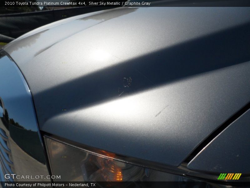 Silver Sky Metallic / Graphite Gray 2010 Toyota Tundra Platinum CrewMax 4x4