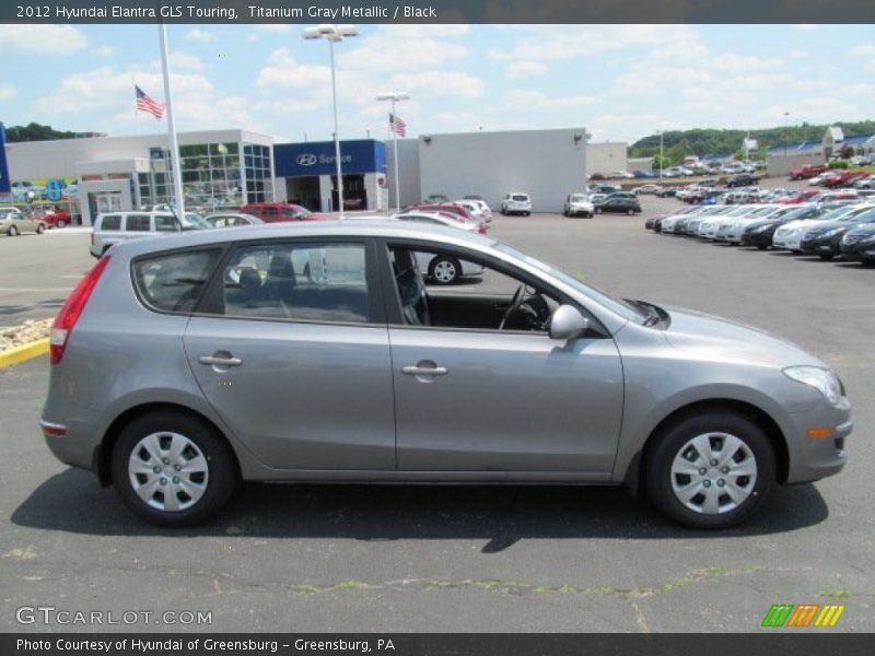 Titanium Gray Metallic / Black 2012 Hyundai Elantra GLS Touring