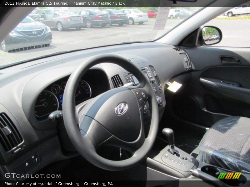 Titanium Gray Metallic / Black 2012 Hyundai Elantra GLS Touring