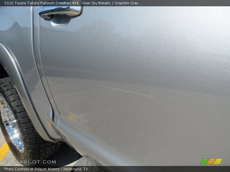 Silver Sky Metallic / Graphite Gray 2010 Toyota Tundra Platinum CrewMax 4x4