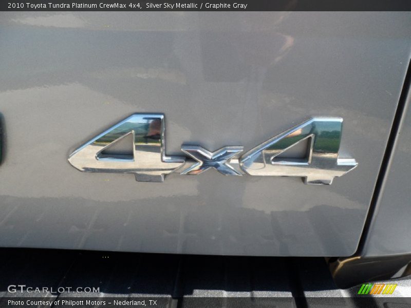 Silver Sky Metallic / Graphite Gray 2010 Toyota Tundra Platinum CrewMax 4x4