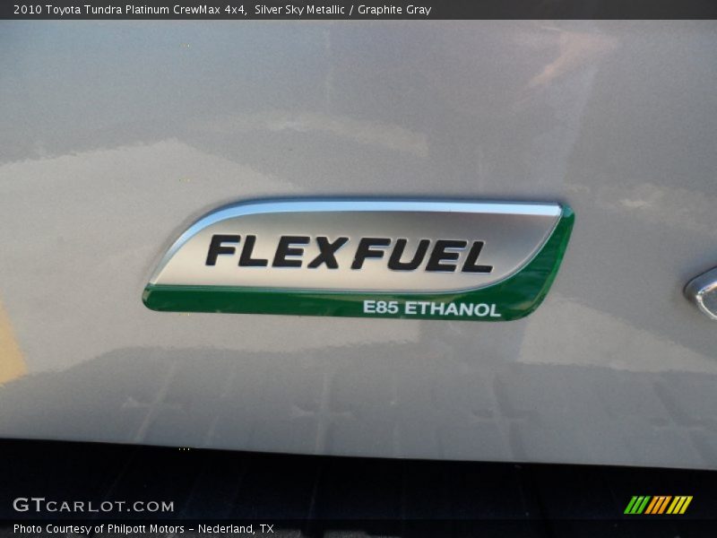 Silver Sky Metallic / Graphite Gray 2010 Toyota Tundra Platinum CrewMax 4x4