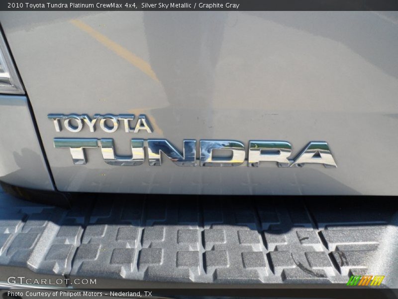 Silver Sky Metallic / Graphite Gray 2010 Toyota Tundra Platinum CrewMax 4x4
