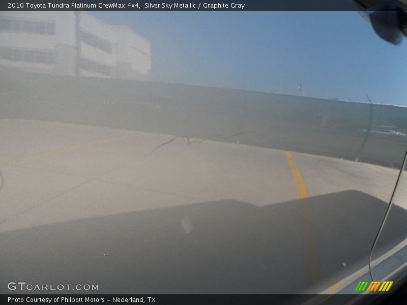 Silver Sky Metallic / Graphite Gray 2010 Toyota Tundra Platinum CrewMax 4x4