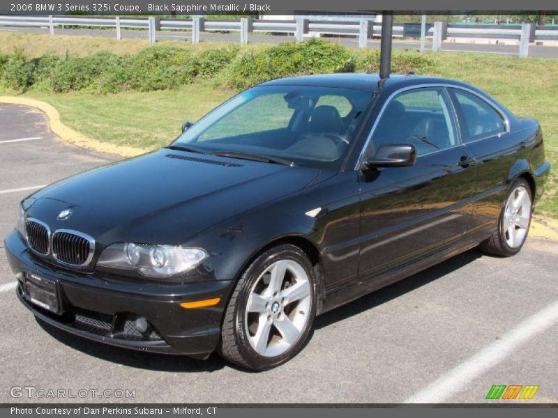 Black Sapphire Metallic / Black 2006 BMW 3 Series 325i Coupe
