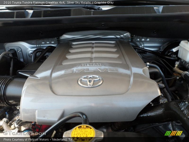 Silver Sky Metallic / Graphite Gray 2010 Toyota Tundra Platinum CrewMax 4x4