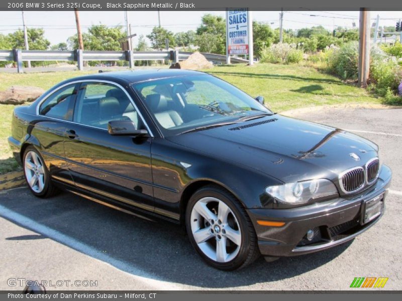 Black Sapphire Metallic / Black 2006 BMW 3 Series 325i Coupe