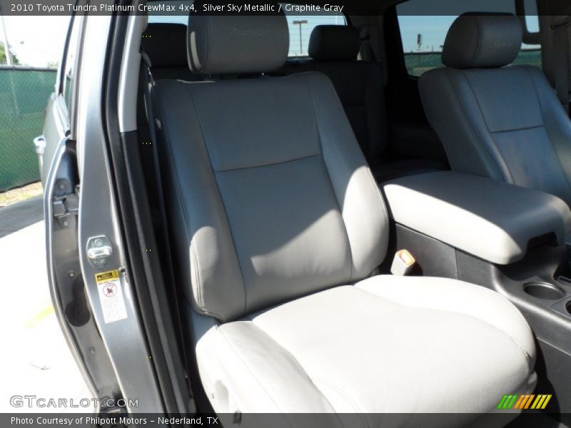 Silver Sky Metallic / Graphite Gray 2010 Toyota Tundra Platinum CrewMax 4x4
