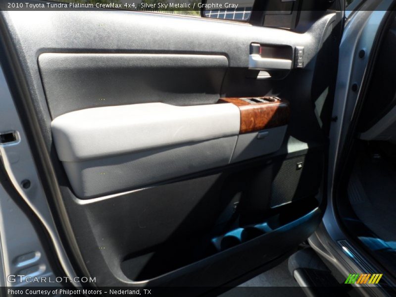 Silver Sky Metallic / Graphite Gray 2010 Toyota Tundra Platinum CrewMax 4x4