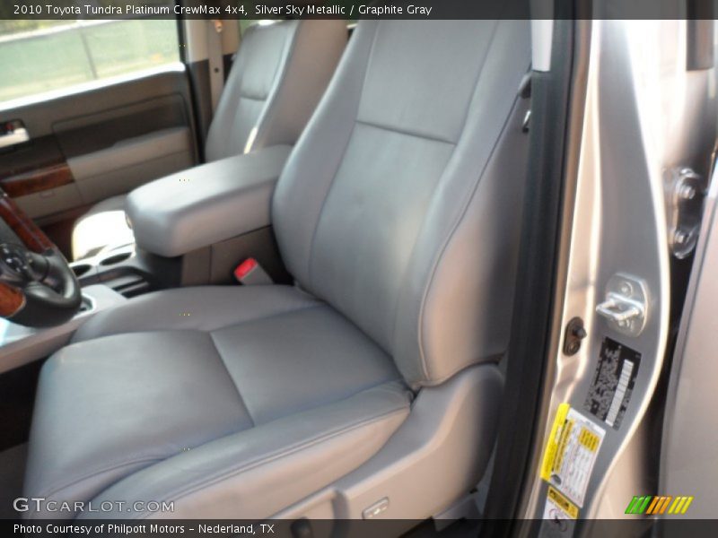 Silver Sky Metallic / Graphite Gray 2010 Toyota Tundra Platinum CrewMax 4x4