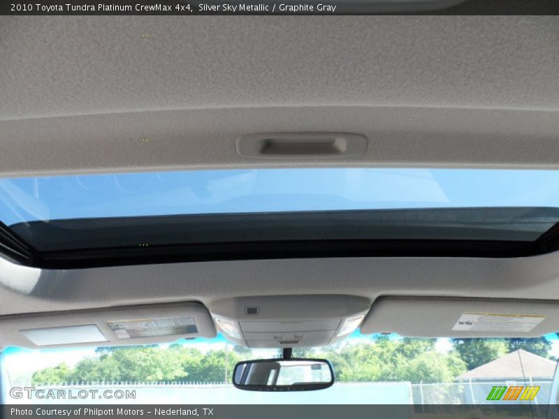 Silver Sky Metallic / Graphite Gray 2010 Toyota Tundra Platinum CrewMax 4x4