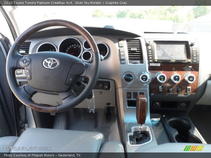 Silver Sky Metallic / Graphite Gray 2010 Toyota Tundra Platinum CrewMax 4x4