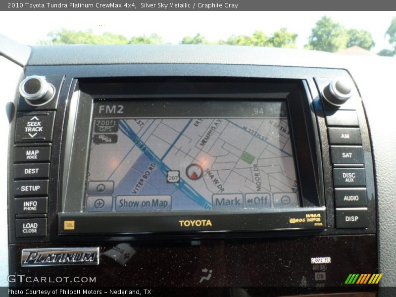 Silver Sky Metallic / Graphite Gray 2010 Toyota Tundra Platinum CrewMax 4x4