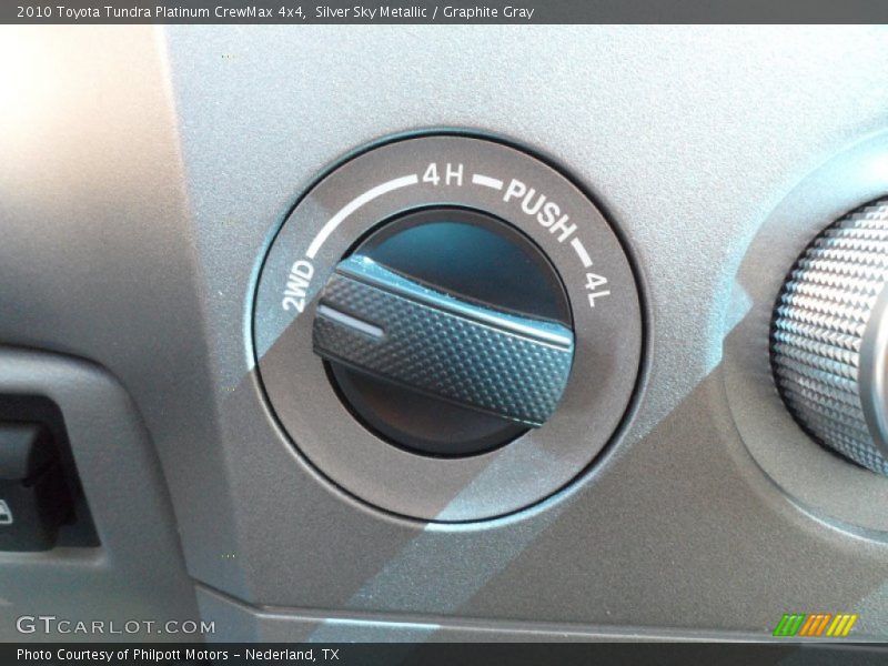 Silver Sky Metallic / Graphite Gray 2010 Toyota Tundra Platinum CrewMax 4x4