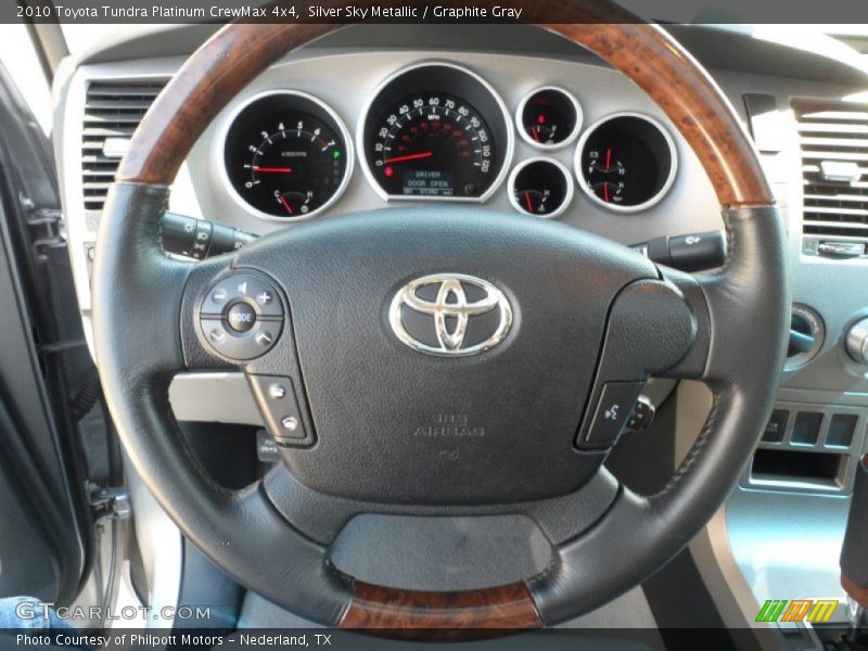 Silver Sky Metallic / Graphite Gray 2010 Toyota Tundra Platinum CrewMax 4x4