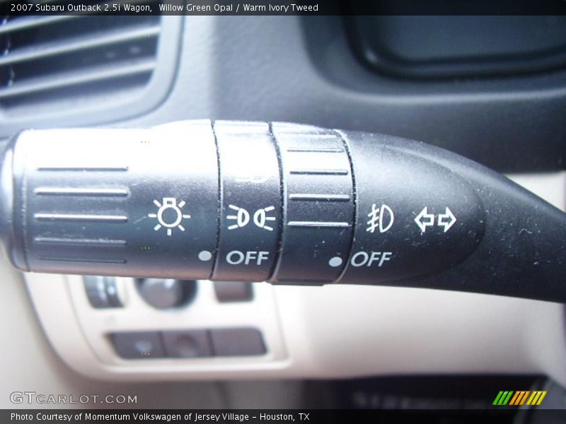 Willow Green Opal / Warm Ivory Tweed 2007 Subaru Outback 2.5i Wagon