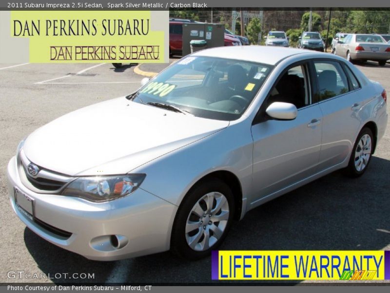 Spark Silver Metallic / Carbon Black 2011 Subaru Impreza 2.5i Sedan