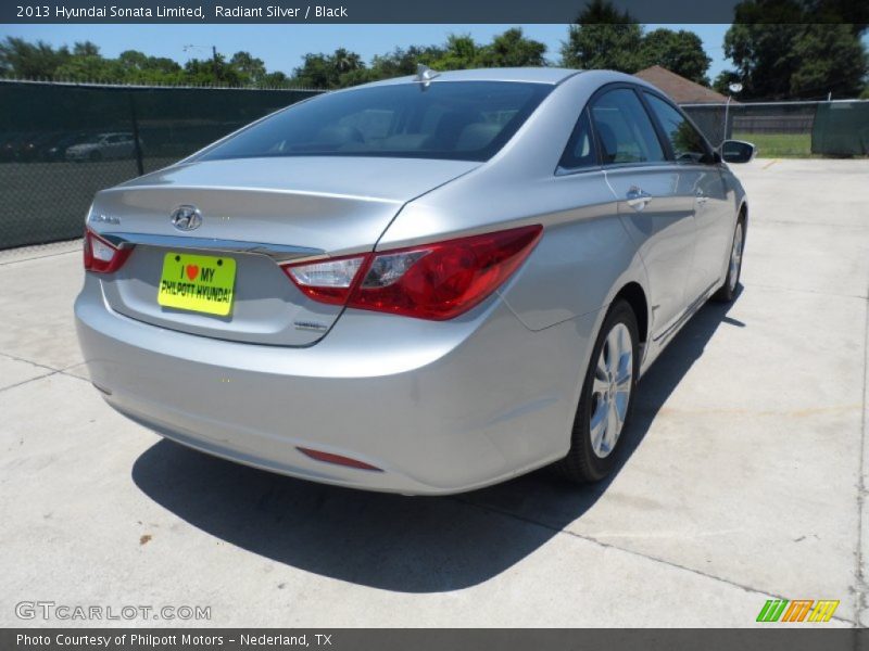 Radiant Silver / Black 2013 Hyundai Sonata Limited