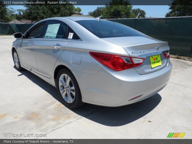 Radiant Silver / Black 2013 Hyundai Sonata Limited