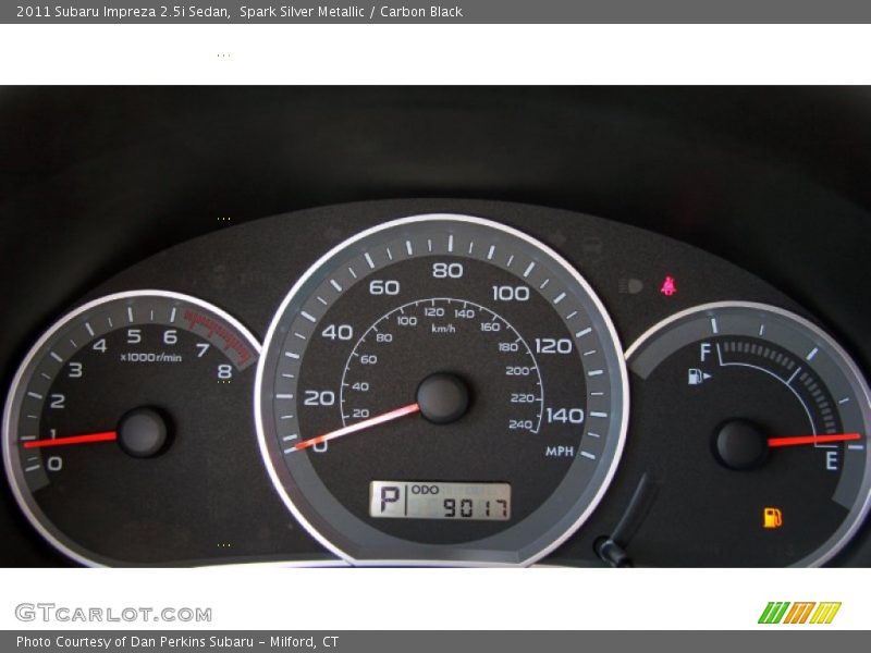 Spark Silver Metallic / Carbon Black 2011 Subaru Impreza 2.5i Sedan