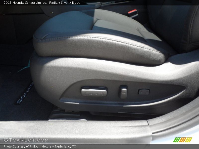 Radiant Silver / Black 2013 Hyundai Sonata Limited