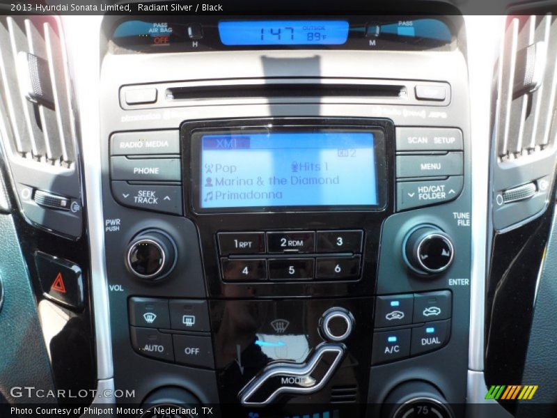 Radiant Silver / Black 2013 Hyundai Sonata Limited