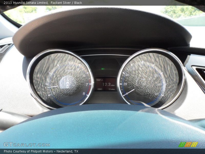 Radiant Silver / Black 2013 Hyundai Sonata Limited