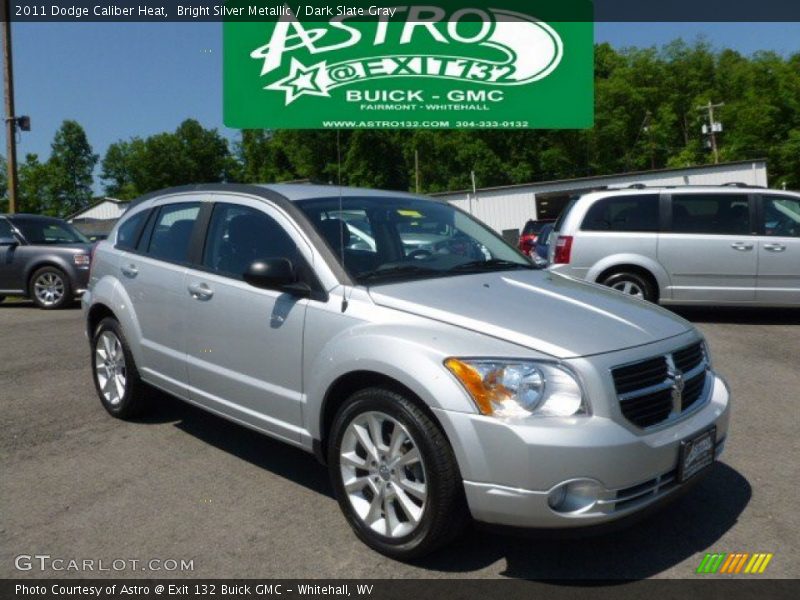 Bright Silver Metallic / Dark Slate Gray 2011 Dodge Caliber Heat