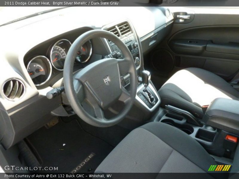 Bright Silver Metallic / Dark Slate Gray 2011 Dodge Caliber Heat