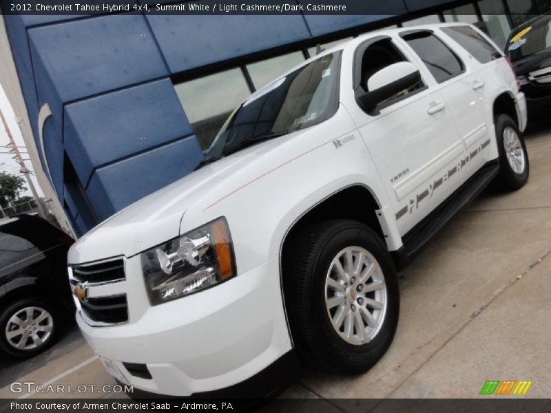 Summit White / Light Cashmere/Dark Cashmere 2012 Chevrolet Tahoe Hybrid 4x4