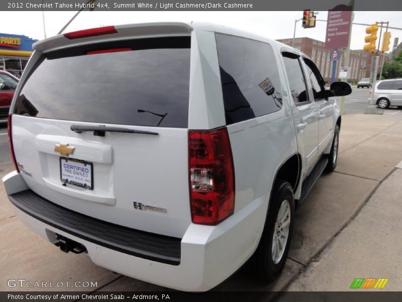 Summit White / Light Cashmere/Dark Cashmere 2012 Chevrolet Tahoe Hybrid 4x4