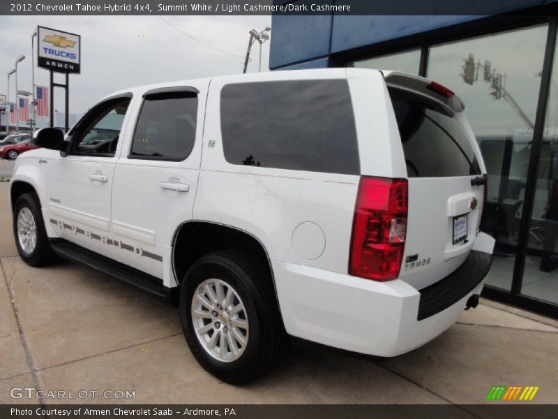 Summit White / Light Cashmere/Dark Cashmere 2012 Chevrolet Tahoe Hybrid 4x4